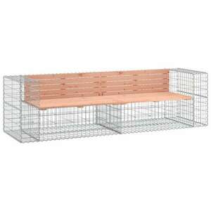 Tömör douglas fa gabion kerti pad 244 x 71 x 65, 5 cm kép