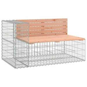 Tömör duglászfenyő gabion kerti pad 122 x 71 x 65, 5 cm kép