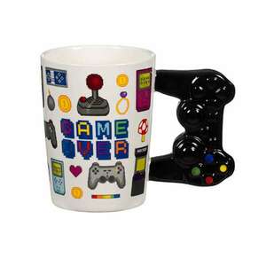 3D Gaming kerámia bögre "Game Over" White Maner Controller 375ml kép