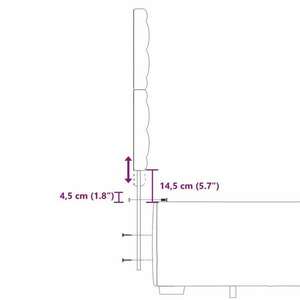 vidaXL szürke műbőr rugós ágy matraccal 200 x 200 cm kép