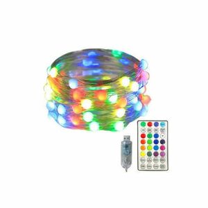 RGB karácsonyi izzó típusú lámpa és Bluetooth vezérléssel alkalmazáson keresztül, hossza 10 m USB-PX10 kép