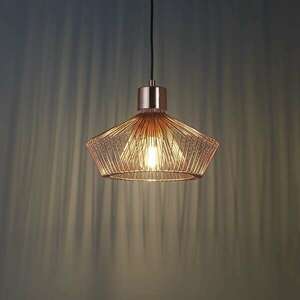 ENDON Kimberley Kimberley 1lt Pendant Copper plate 60W E27 GLS - ED-72813 kép