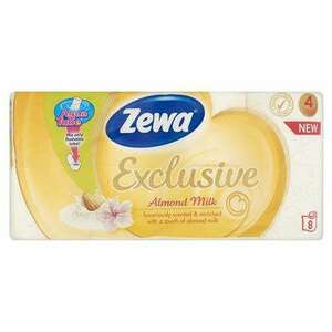 Zewa Exclusive almond milk 4 rétegű Toalettpapír (8 tekercs) kép