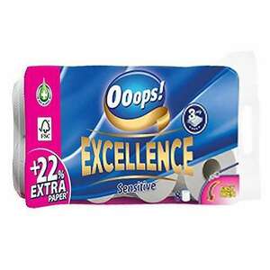 Toalettpapír OOOPS! Excellence 3 rétegű 8 tekercs kép