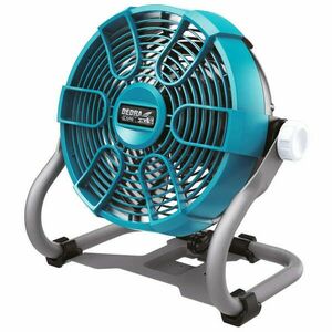 DEDRA DED7074 akkumulátoros ventilátor 18V 230mm / 9", 2 fokozat, állítható légáramlás iránya, felakaszthatóság kép