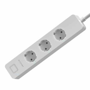 Okos Hosszabbító Blitzwolf BW-SHP9 , 3 Aljzat és 2 USB port, 3300W, 15A, Kompatibilis az Alexa és A Google Home-val , Fehér, Mobiltelefon vezérlés kép