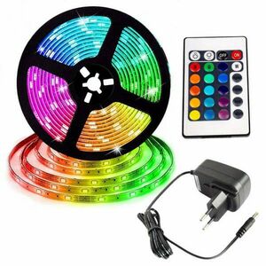 RGB LED Decor Fényszalag 5 M - 24 gombos kép