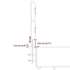 vidaXL világosszürke szövet rugós ágy matraccal 140 x 190 cm kép