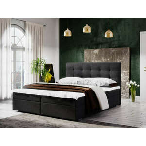 Fado II Boxspring ágy matraccal 160x200 (Bonell) Fekete kép