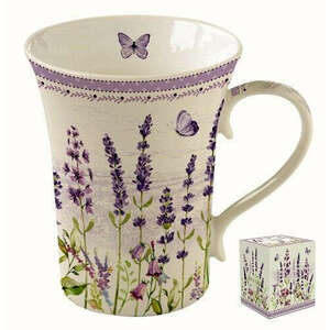 Porcelánbögre 360ml, dobozban, Lavender Field kép