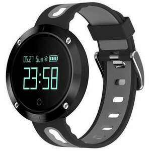 iUni DM58 Plus Fitness karkötő, vízálló, OLED kijelző, óra, lépésszámláló, impulzusfigyelés, értesítések, Szürke kép