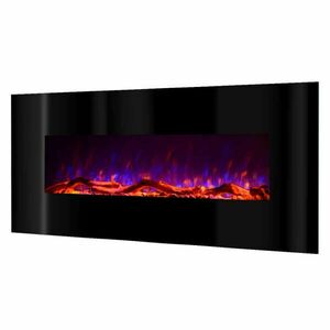 Elektromos fali kandall&oacute; Madrid Led, Art Flame, 550*1280*140 mm, 1500 W, Szines l&aacute;ng, T&aacute;vir&aacute;nyit&oacute; kép