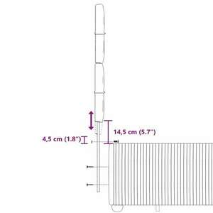 vidaXL fekete szövet rugós ágy matraccal 120 x 200 cm kép