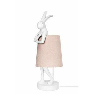 KARE asztali lámpa RABBIT 68 cm fehér / rózsaszín kép