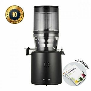 Hurom H320N Premium Slow Juicer (MATT FEKETE) + Juice Biblia kép