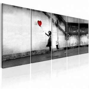 Banksy: Runaway Balloon 200x80 - vászonkép kép