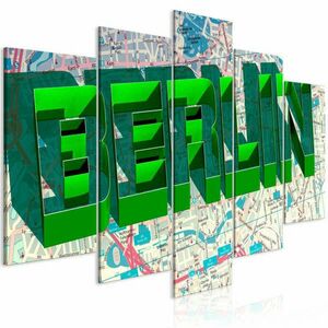 Zöld Berlin (5 rész) Széles 225x112, 5 - vászonkép kép