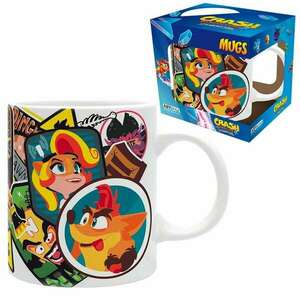 ABYstyle Crash Bandicoot Sticker Crash 320ml Bögre - Mintás (ABYMUG858) kép