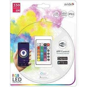 Avide LED szalag 2V 7.2W SMD5050 30LED RGB IP65 5m WIFI TUYA IR távirányító (ABLSBL12V5050-30RGB-WIFI+IR) (ABLSBL12V5050-30RGB-WIFI+IR) kép