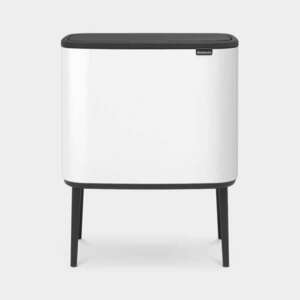 Brabantia Bo Touch Bin 3x11 literes szelektív fém szemetes - Fehér (31 35 23) kép