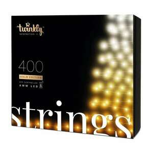 Twinkly Strings TWS400GOP Kül-/Beltéri LED fényfüzér 20m - Állítható fehér (TWS400GOP-BEU) kép