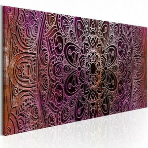 Mandala: Amethyst Energy 150x50 - vászonkép kép