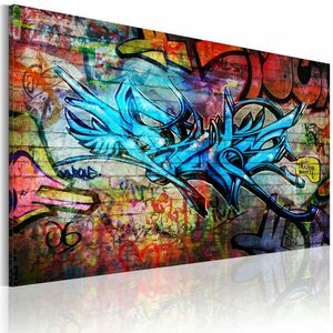 Névtelen graffiti 90x60 - vászonkép kép