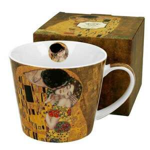 Klimt porcelán bögre - 500 ml nagyméretű - The Kiss kép