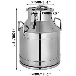 Rozsdamentes kanna, tejeskanna, boros kanna - 20l kép