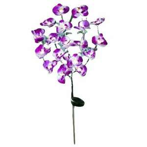 Hi led-es napelemes orchideás kerti lámpa 75 cm kép