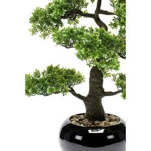 Emerald zöld mini fikusz bonsai műnövény 47 cm kép