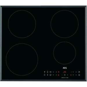 AEG IKB64301FB beépíthető indukciós főzőlap, Hob2Hood, 60 cm, automata felfűtés, Optiheat control, 4 főző zóna, fekete kép