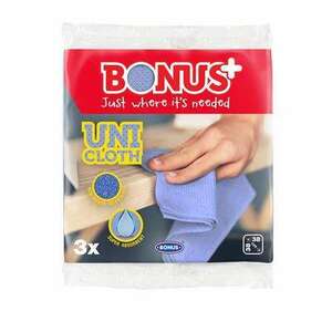 BONUS Törlőkendő, univerzális, perforált, 3 db BONUS "Uni Cloth" kép