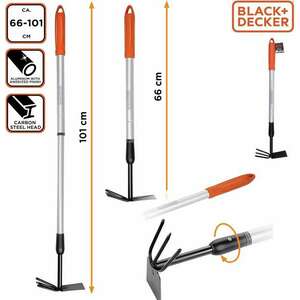 Black & Decker Kézi kapa, teleszkópos, 66-101cm, 525g kép