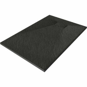 HD Marco Black 120x90 SMC kompozit slim szögletes kőhatású zuhanytálca, 2, 6 cm magas, szifonnal kép