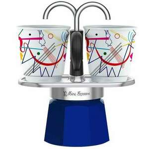 Bialetti Mini Express Kandinsky Kotyogós Kávéfőző, Kék kép