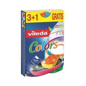 Mosogatószivacs pur active 3+1 vileda colors_f17881 kép