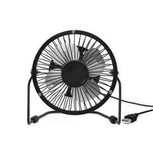 Kikkerland US143-BK-EU USB-s fekete asztali ventilátor kép