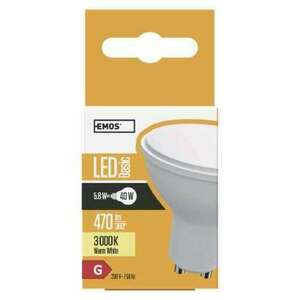 LED izzó Basic MR16 / GU10 / 5, 8 W (40 W) / 470 lm / meleg fehér kép