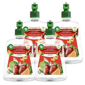 Air Wick 24/7 Active Fresh Gyümölcsös téli puncs Utántöltő automata légfrissítő készülékhez 4x228ml kép