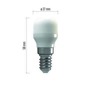 LED hűtőszekrény izzó Classic ST26 / E14 / 1, 8 W (17 W) / 160 lm / természetes fehér kép