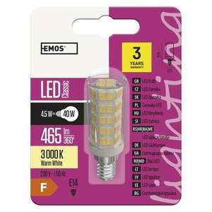 LED izzó páraelszívóba Classic JC / E14 / 4, 5 W (40 W) / 465 lm / meleg fehér kép