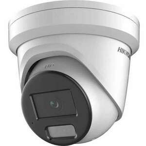 IP biztonsági kamera, 2 megapixel, WL 30M, 2, 8 mm-es objektív, ColorVu, mikrofon, kupola - Hikvision - DS-2CD2327G2-LU28C kép