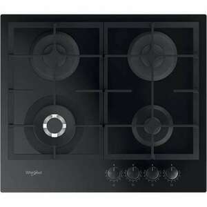 Whirlpool GOFL 629/NB1 Beépíthető gáz főzőlap, 59 cm, 4 főzőzóna, G0 dupla zóna, Fekete kép