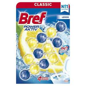 Bref Power Aktiv WC frissítő Lemon (3x50g) kép