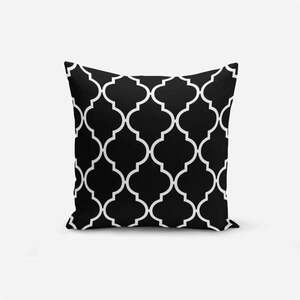 Black Background Ogea fekete-fehér pamutkeverék párnahuzat, 45 x 45 cm - Minimalist Cushion Covers kép