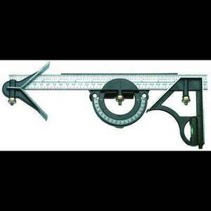 Kombinált vonalzó központozóval és szögmérővel, 300 mm C.K. T3579 Keresztmetszet 16 x 4 mm (T3579) kép