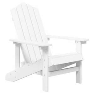 fehér HDPE kerti adirondack szék asztallal kép