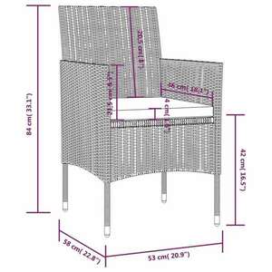 vidaXL 16 részes barna polyrattan kerti ülőgarnitúra párnákkal kép