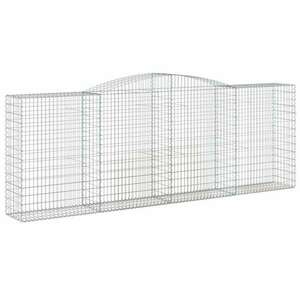 Íves horganyzott vas gabion kosár 400x50x140/160 cm kép